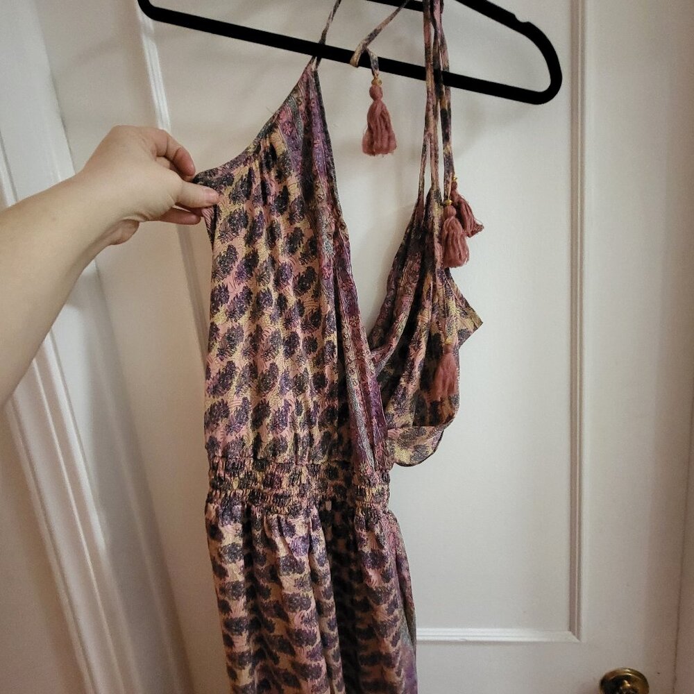 Clearance Trendy Queen Leopard Print Wide Leg Jumpsuit - Size Medium